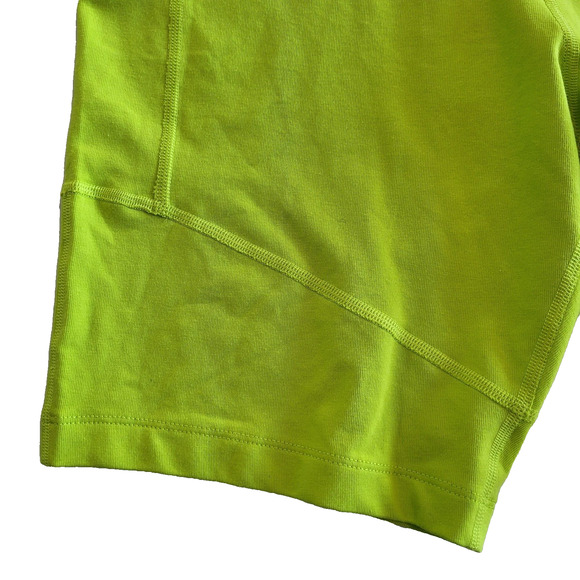 Nike Air Tight Fit High Rise Short Athletic Woman's Shorts Lime Green Large NEW - Picture 6 of 11
